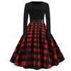 Harajuku Vintage Woman Music Note Print Elegant Party Dress Casual Women's Retro Long Sleeve Spring Autumn Midi Dresses