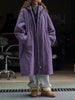 Black Big Size Long Cotton-padded Coat Long Sleeve Loose Fit Women Parkas Tide Autumn Winter 1DH2804
