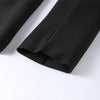 Elegant V-neck Blazers Coat Pants Set Women Solid Single Button Suit Coats Straight Long Trousers Spring Office Lady Outfit
