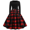 Harajuku Vintage Woman Music Note Print Elegant Party Dress Casual Women's Retro Long Sleeve Spring Autumn Midi Dresses