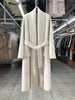 Women Bathrobe Style Double Sided Wool Coat Loose Big Turn-Down Collar Long Sleeve Warm Wool Jacket Autumn Winter