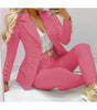 Women's Autumn Clothes Two Piece Set Female Coats and Pants Versatile Casual Long Sleeve Jacket and Trousers Suit