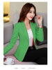 Pink Women Blazer Formal Business Office Lady Work Suit Pockets Jackets Slim Female Casual Top Korean Suit Coat Spring Autumn