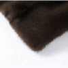 Women Dark Brown Faux Fur Coat Stand Neck Zipper Loose Solid Pullover Spring Chic Lady Casual High Street Outwear