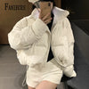 Winter Clothing Parkas Women's Outwear Short Coats Korean Rhinestone Coat Ladies Thickened Warm Cotton Puffer Jackets