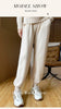 Women's Sports Wool Pants in AutumnWinter Solid Color Pockets Warm High-Quality Casual 100% Merino Pure Wool Small Leg Pants