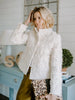 Women Tweed Jacket Stand Collar Fringe Tassel Textured Fabric Zip‑up Long Sleeve Pockets Cropped Coat Elegant Lady Outerwear