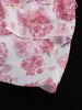 Sexy Loose Print Women's Dress V-Neck Puff Sleeve Mini Dresses Elegant Classic High Waist Pleated Female Dress