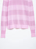 Women Striped Knitted Cardigan Single Breasted Long Sleeve Polo Collar Sweater Casual Knitted Coat