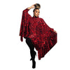 Women Leopard Batwing Long Sleeve Button Front Stand Collar Dress Vintage Streetwear Loose Vestidos Dresses