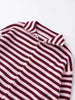 Spring Striped Loose Knit Cardigans Women Casual Turtleneck Zip-up Pink Sweater Coat Women Knitwear Streetwear