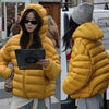 Fall Lightweight Hooded Puffer Jacket Russian Winter Women Zip Up Solid Warm Cotton Padded Outerwear Quilted Coat Куртка