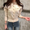 Spring Long Sleeve Women Cardigans Sweater Knitted Coat Short Casual Single Breasted Korean Slim Chic Ladies Tops