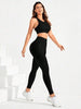2-Piece Suit, Women's Yoga Suit, Beautiful Back High Waist Trousers Combination, Seamless Elastic Ideal Gym Clothing
