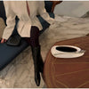Deep V Stand Collar Peplum Blazer Long Sleeve Tailored Fitted Waist Flared Hem Spring Elegant Office Women Jacket