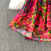 Sexy chic puff sleeve slim Criss-Cross A-line dress Chic Vintage Women Casual women clothing