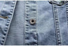 Ladies Denim Jacket Spring Autumn Long-Sleeve Women Cowboy Outerwear Elegant Single-Breasted Female Jeans Coat