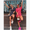 Women White Floral Print Puff Sleeve Blazer Collar Peplum Mermaid Midi Dress Elegant Casual Gown Bridesmaid Wedding Sundress