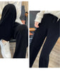 Women's Cashmere Pants 100% Merino Wool Broadfoot Pants Women's Knit Loose Knit Pants Fall/Winter Women's Thick Pants