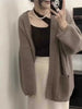Lazy Wind Long Cashmere Sweater Women's Knitted Cardigan Sweater Coat