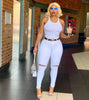 Spring Women's White High Waist Ripped Jeans Slim Stretch Denim Pencil Pants Casual Female Clothing S-3XL