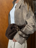 Vintage Tie-dye Suede Women Jacket Long Sleeve Lapel Zipper Slim Female Short Jackets Spring Pocket Lady Outwear