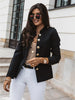 Casual O-neck Long Sleeve Jacket Outerwear Office Lady Spring Autumn Elegant Solid Blazer Coat For Women Female Top