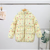 Oversized Printed Thicken Women's Coat With Hooded Loose Full Sleeve Zippers Pocket Cotton-padded Coats Winter Lady Outwear