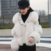 Winter Imitation Fox Fur Short Young Coat Temperament Motorcycle style fur Coats Warm Female Parkas