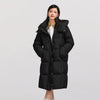 Down Jacket Women Long Length Waterproof Oil-proof Stain-proof Winter Detachable Hooded Winter Clothing Coats