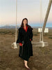 Mid-Length Autumn and Winter Hooded Double Sided Cotton Cashmere Coat Female 100% Wool Loose Thick Woolen Coat