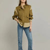 Spring Autumn Contrast Splicing Design Sense Short Women Jacket 2025New Casual Single-Breasted Coat Female Top