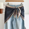 1pcs Retro Triangular Binder Headcloth Women's Niche All-Matching Scarf Jeans Belt Triangular Scarf