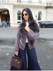 Elegant Fur Knitted Coat Fall Feminine Jackets Vintage Modest Casual-chic Stylish Versatile Party Women Streetwear