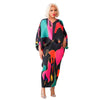 Elegant Women Pleated Patchwork Double Wear Batwing Long Sleeve V-neck Bodycon Midi Maxi Long Dresses Vestidos
