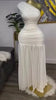 Women One Shoulder Skew Neck High Split Pleated Hem Bodycon Long Maxi Dress Evening Sexy Club Party Dresses Vestido