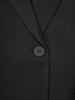Black Bandage Buckle Causal Blazer Women Lapel Long Sleeve Loose Fit Jacket Tide Spring Autumn 30A2051