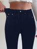 Women Slim Fit Stretch Jeans - 9/10 Length Ankle-Length Colorful Comfort Stretch Fabric Pants Elastic Waist Casual Office Comfy