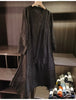 Embossed Pleated Women's Dress Spring Loose Simple Solid Color Long Sleeve Famale Clothing 2DB6616