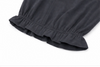 150-160cm Petite Women Pants Ankle Length Lantern Jogger Pants Elastic High Waist Wide Leg Lengthening Trousers