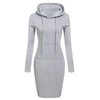 Ladies Autumn Attire Women's Hooded Dresses Hoodie - Style Sweatshirt Dresses for Women Tops in Ladies Clothing