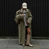 Urban Solid Double Breasted Long Women Coat Loose Full Sleeve Belt Double Breasted Female Jacket Autumn Winter Lady Top
