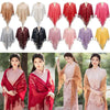 Tassel Patchwork V-Neck Cardigans Women Wedding Accessories Shawl Hollow Multicolored Evening Prom Cape Tulle Shawl Party