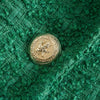 textured suit lapel long sleeved double row button pocket decoration Spring and Autumn women's versatile suit jacket