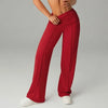 High Waisted Yoga Pants for Women, Loose Wide Leg Workout Trousers with Pockets for Running and Outdoor Exercise