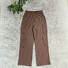 Straight Cargo Pants Women High Waist Baggy Trousers Casual Wide Leg Slim Vintage Y2K Streetwear Pocket Casual Pants