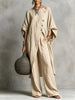 Women's Two Piece Set Batwing Sleeve Irregular Hem Top And Wide Leg Pants Spring Casual Vacation Outfit Autumn Simple Loose Suit