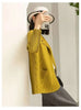 Pleated Blazers For Women Spring Lapel Single Breasted Long Sleeves Coat Female Coat 2DA3117