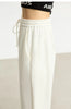 Minimalism Casual Pants for Women Autumn Wide Leg Loose Vertical Elastic Waist Drawstring Sporty Trousers 12343338