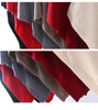 Cozy Solid Color Turtleneck Poncho Soft Loose Fit Cashmere Pullover Thin Warm Bat Sleeve Pullover for Women